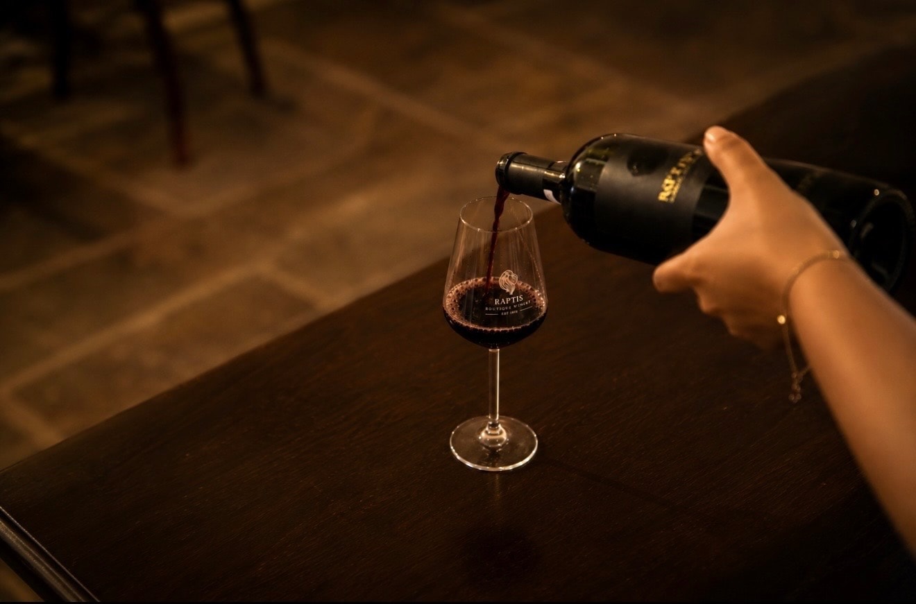 Wine tasting experience at Estate Raptis